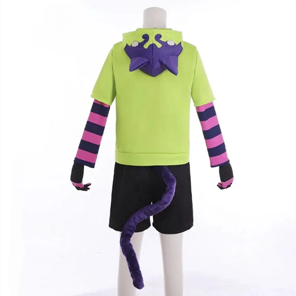 Anime Sk8 De Infinity Miya Chinen Hoodie Cosplay Kostuum Short Pruik Uniform Set