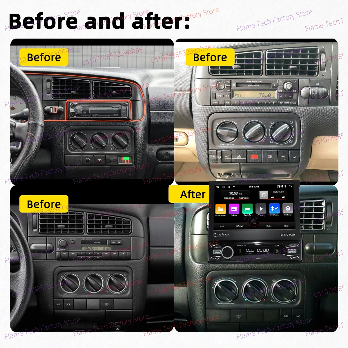Android Radio 1Din Stereo 7
