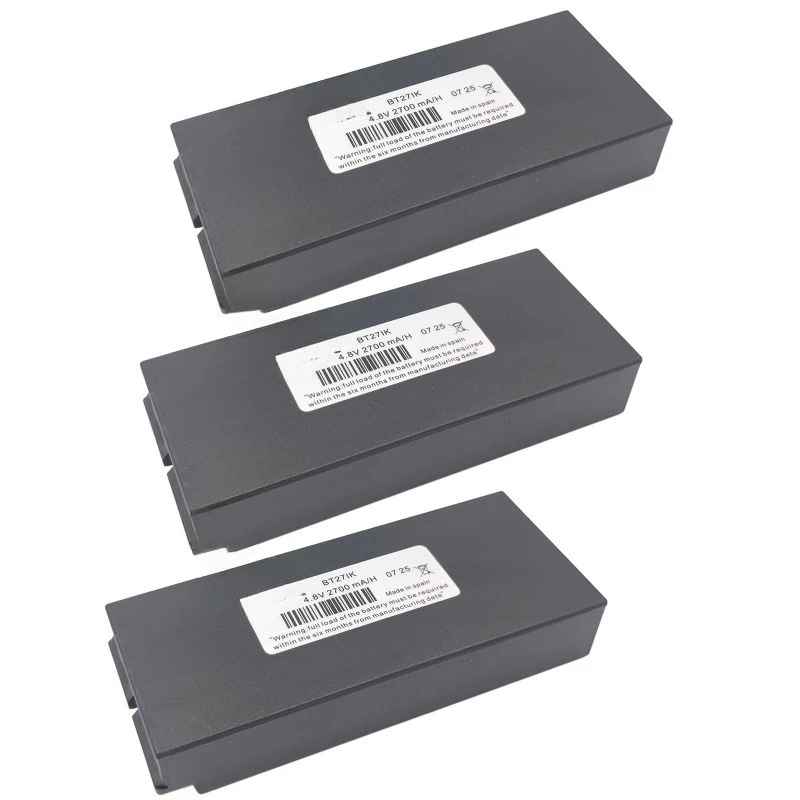 

(Pack of 3) BT27IK 4.8V 2700mAh Ni-MH Rechargeable Battery, Black, Brand New -