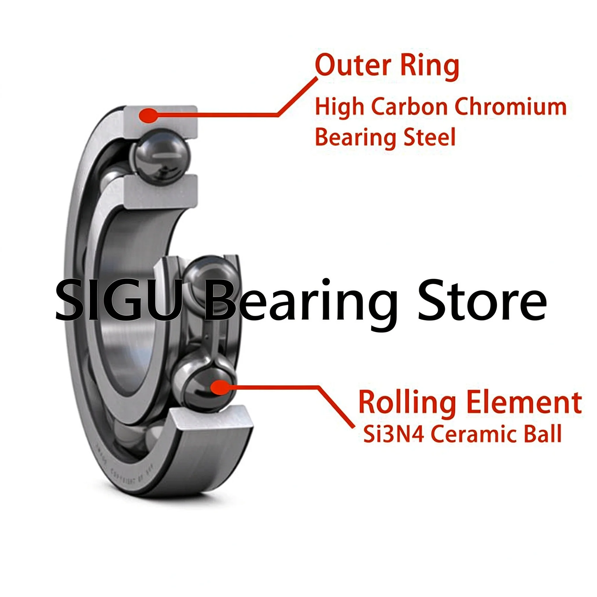 High Speed Bearings for Motors 6032 6034 6036 6038 6040 6044 6048-ZZ/RS