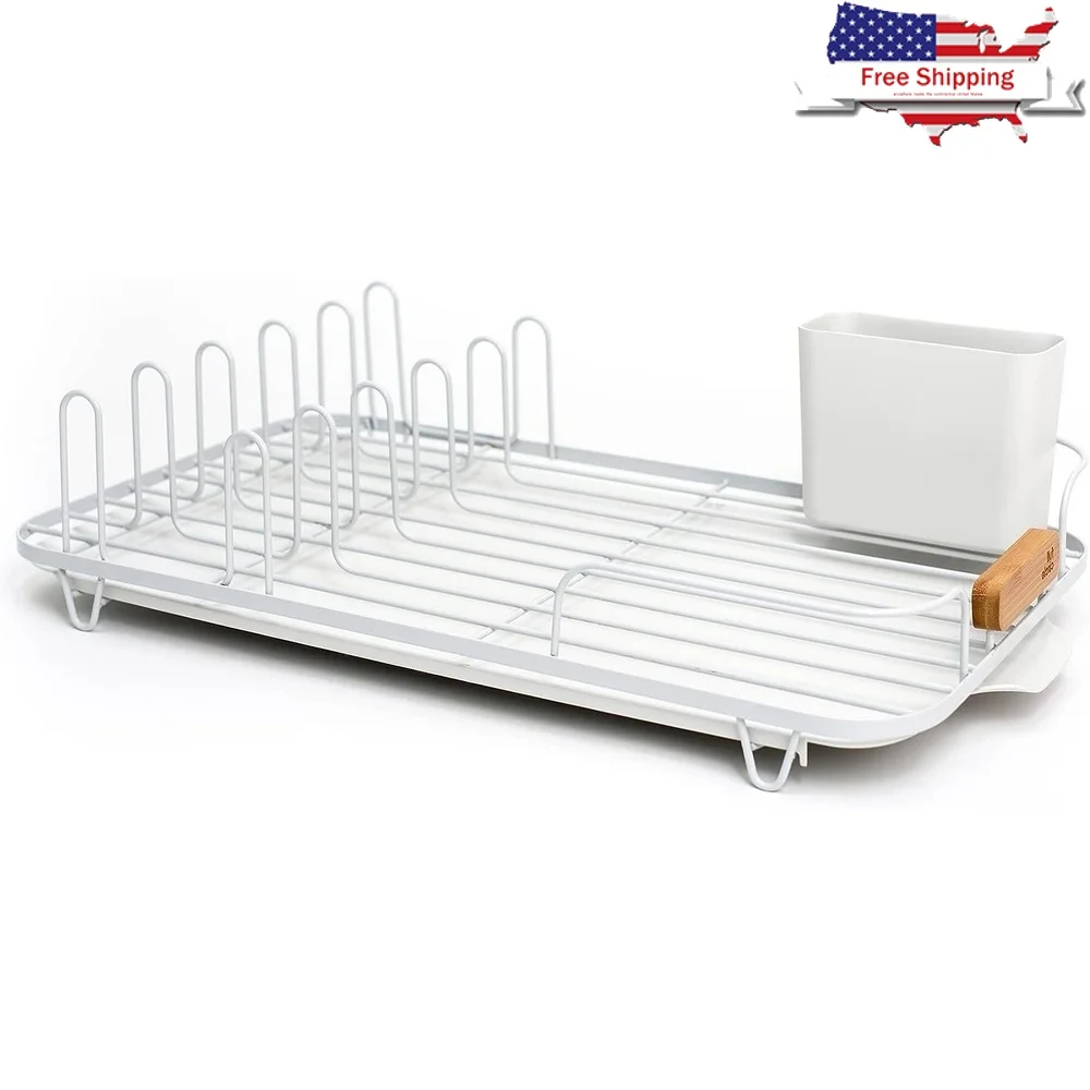 

Extra Large Dish Drying Rack Space Saver Stainless Steel Kitchen Counter Dish Rack Optimized Airflow Eco-Friendly Utensil Holder