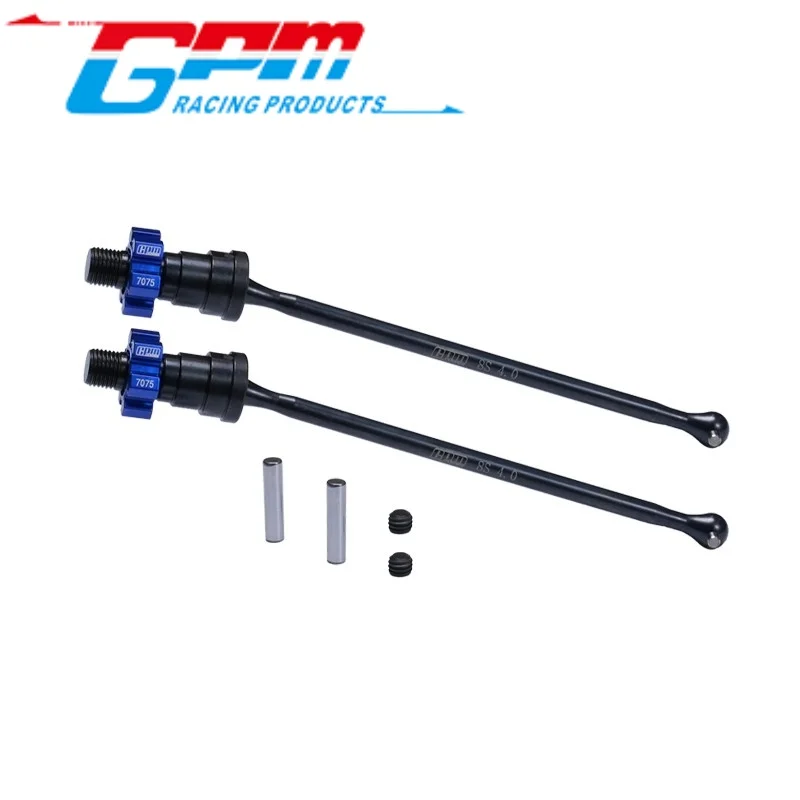 GPM TXM8170B 4140 MEDIUM CARBON STEEL FRONT/REAR DRIVESHAFT WITH 7075 ALLOY HEX FOR TRAXXAS 1/5 X-MAXX 8S / X-Maxx Ultimate 8S /