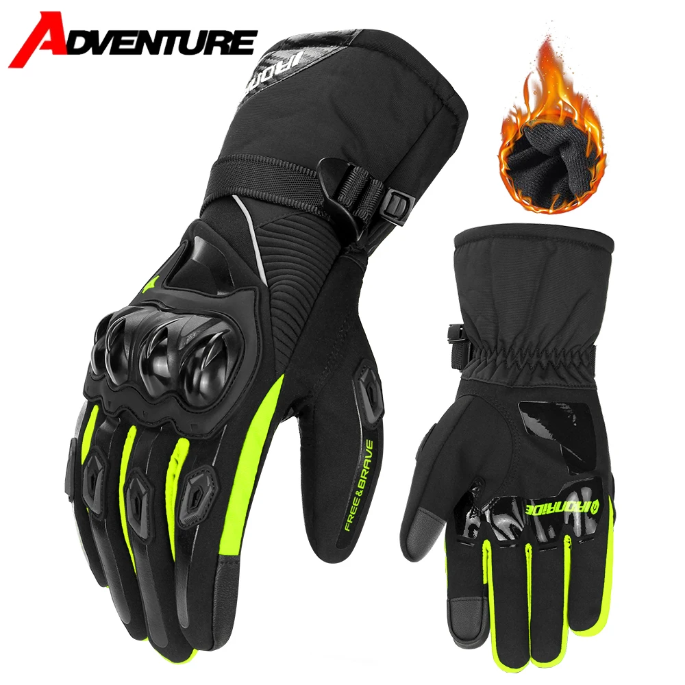 

Winter Motorcycle Gloves Waterproof Windproof Warm Touch Screen Off-road Riding Gloves Winter Outdoor Skiing Warm Gloves