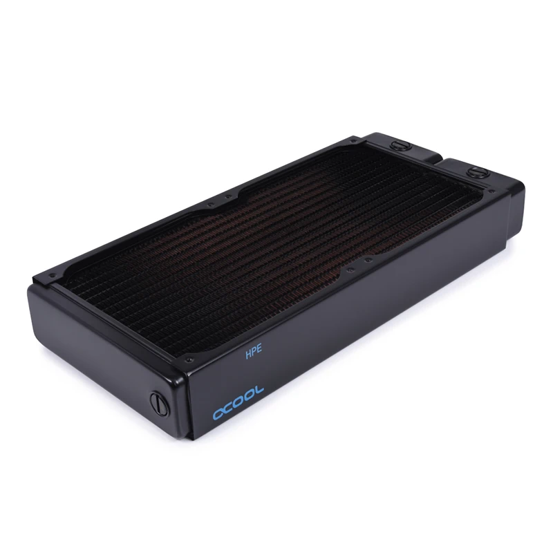 Alphacool NexXxoS HPE-45 전체 구리 280mm 라디에이터, 314.5x144x45MM, 컴퓨터 액체 루프 빌드 물 냉각 시스템에 사용