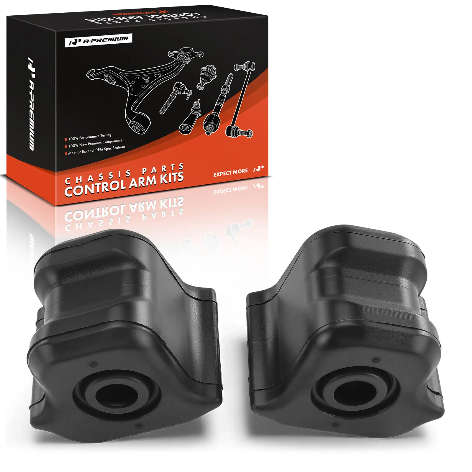 A-Premium 2x Front To Frame Sway Bar Bushing Kit for Toyota RAV4 2006-2008 Prius 2010-2015 Prius Plug-In Scion tC 2011-2016