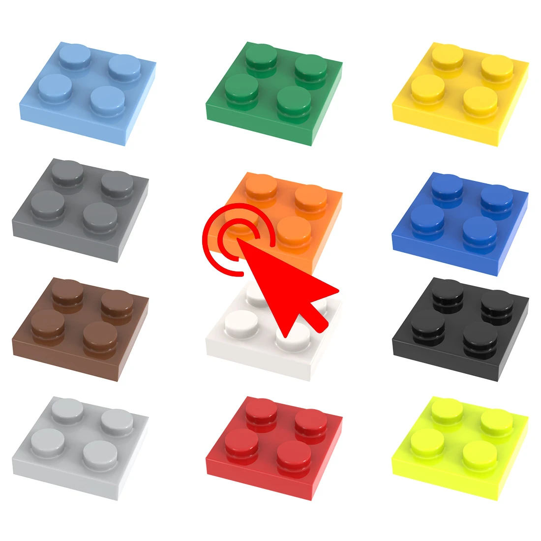 [Funbrick] 50&100&200 Stück Platte 2x4 3020 Kompatibel mit Bekannter Marke Bausteine Klassische Bausteine Spielzeug MOC DIY – Detail 7