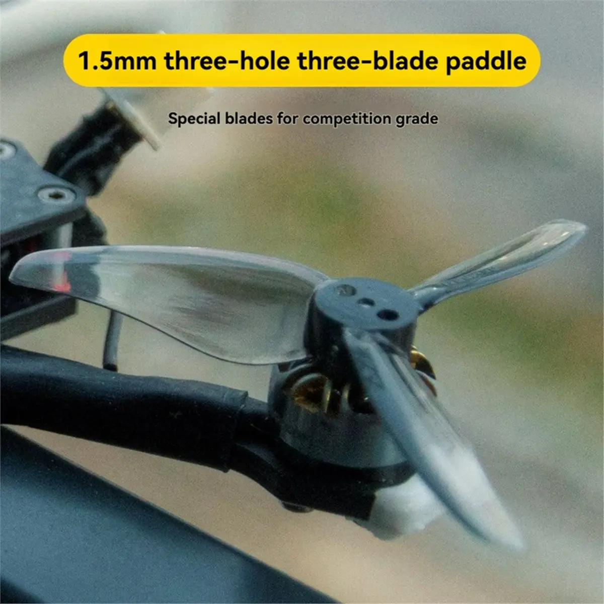 Friendly!4Pair 2520-3-Blade Propeller 2.5inch PC FPV Propeller CW+CCW for RC FPV Drone B