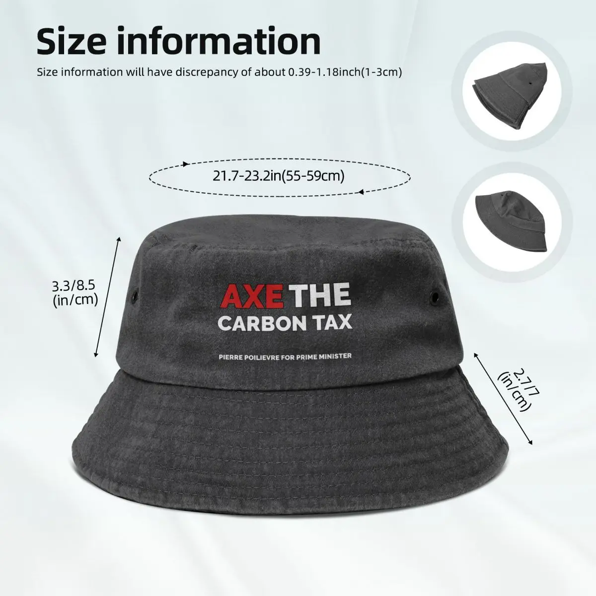 Axe the carbon tax pierre poilievre for prime minister Bucket Hat Horse Hat Fashion Beach Wild Ball Hat Mens Caps Women's