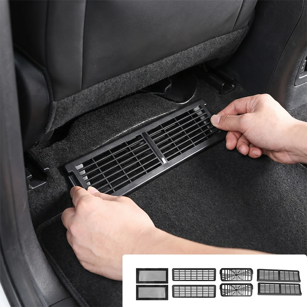 Rear Air Vent Cover For Tesla MY 21-24 Model 3 Highland Y Juniper M YL Car Backseat Conditioning Outlet Protection Grille Mask