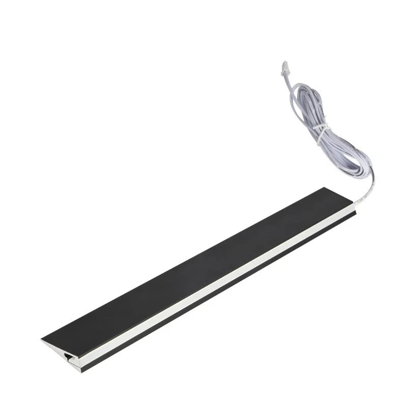 Ultra-thin LED Cabinet Strip Light Surface Mounted Aluminum Profile Wardrobe 45 Degree Oblique Lighting Front Hidden Shelf Lamp