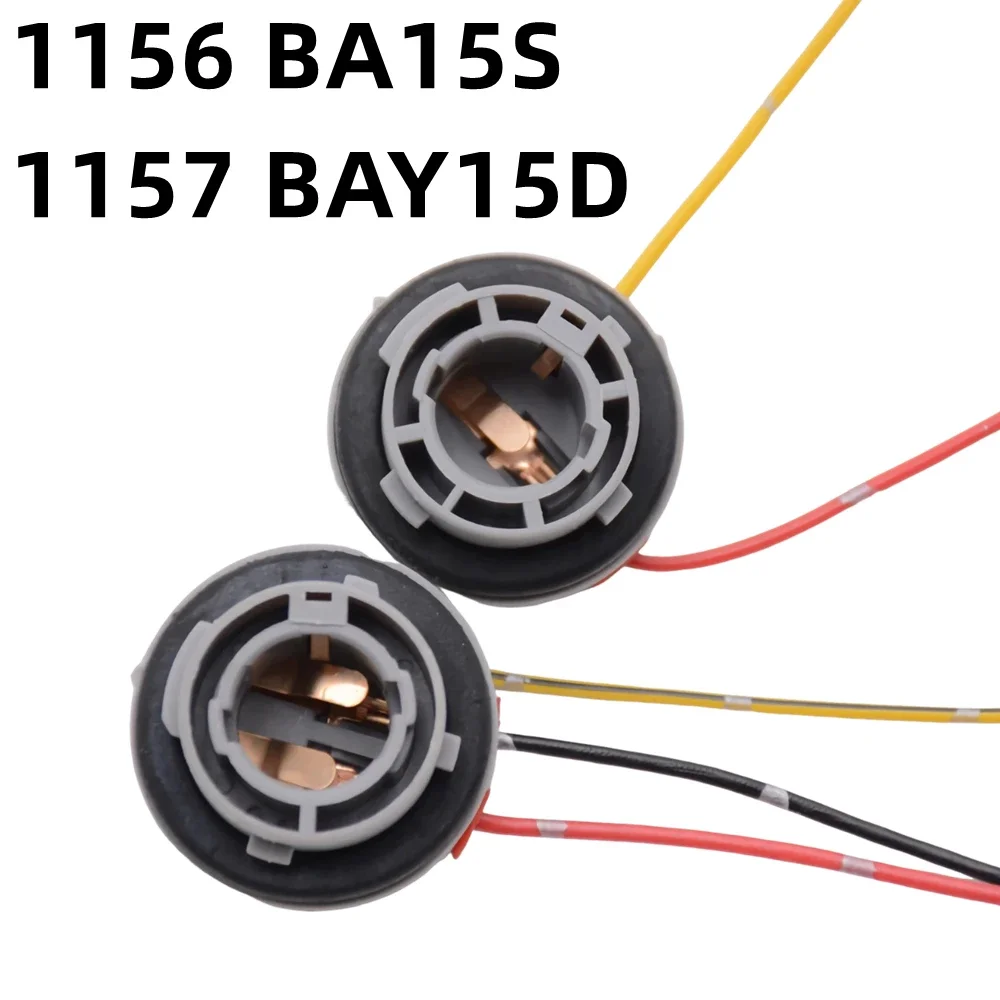 10Pcs 1156 BA15S 1157 BAY15D Lamp Holder P21W P21/5W Bulb Base Adapter Socket For Car Tail Light Brake Reverse Fog Lamp