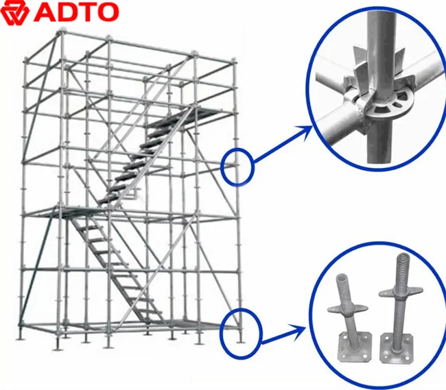 

Galvanized Ledger Cross Brace Ring Lock Scaffold System for Building Construction Scaffolding for Sale