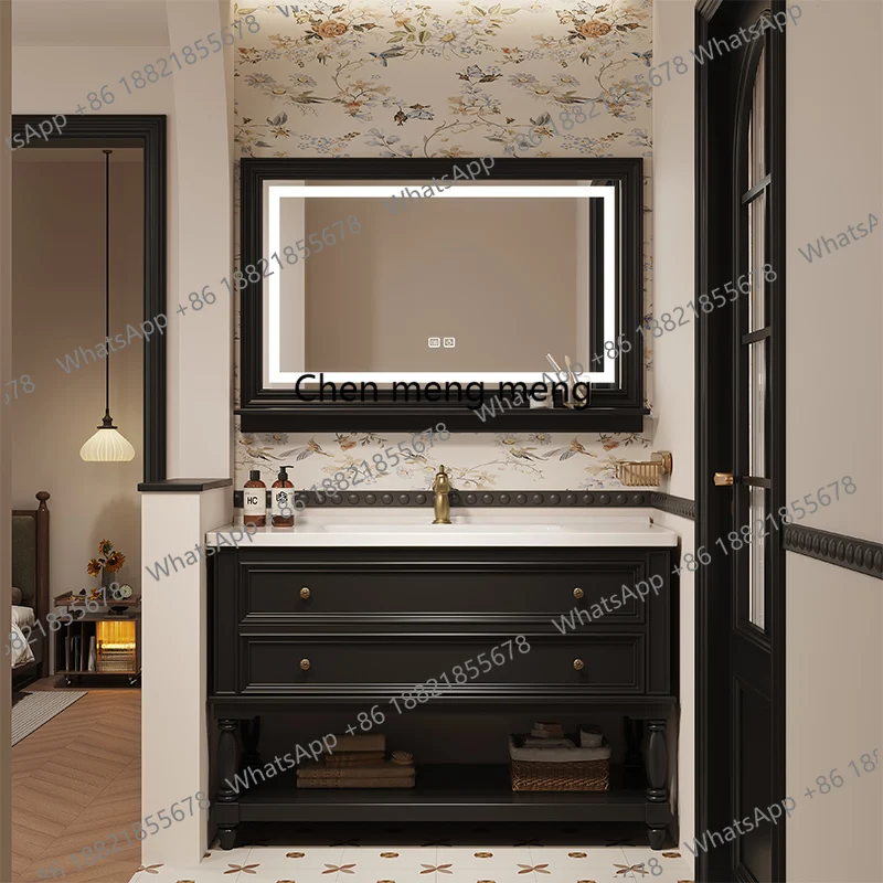 Toilet Mirror Bathroom Cabinet Organizer Modern Simple Storage Perfume Cupboard Wooden Quality Desgin Archivadores Furniture