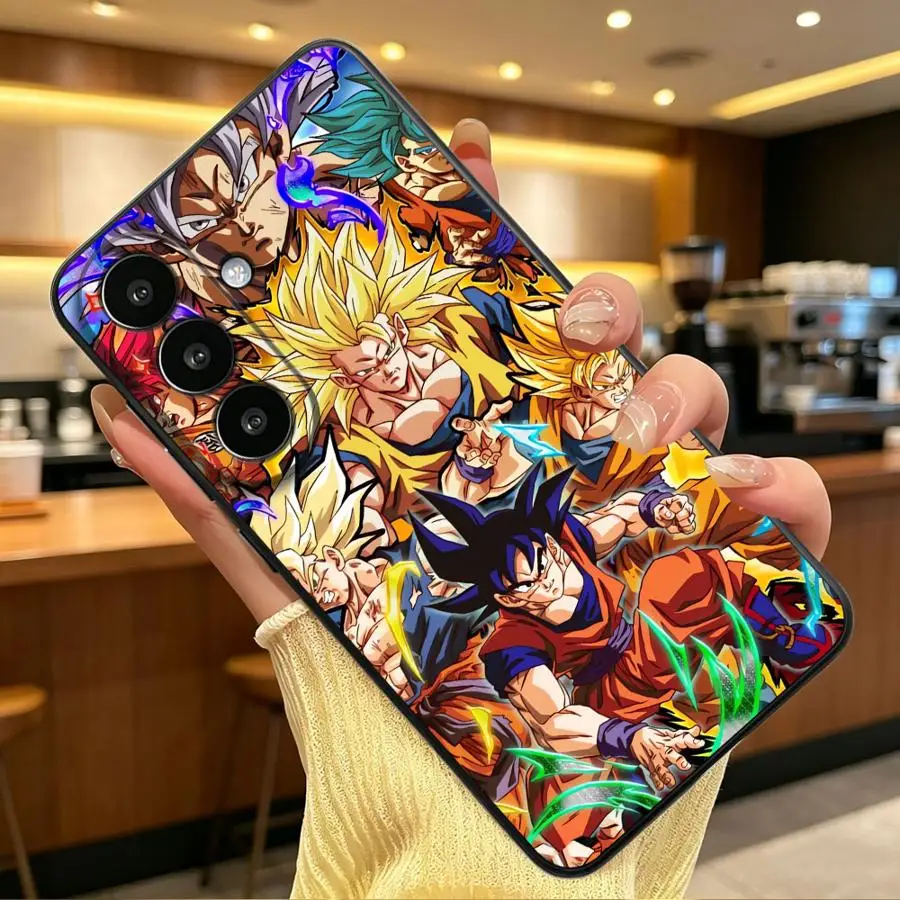 Phone Cover Case for Samsung Galaxy S26 Ultra S24+ S21 FE S26+ Note 20 8 9 10 S25 Plus S25+ S20 S24 S10 S9 S23 Dragon Balls Goku