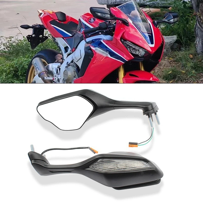 Motorcycle Mirror Turn Signals Light Rear View Rearview Mirrors For Honda CBR1000RR CBR 1000 RR CBR1000 RR 2017-2023 Parts