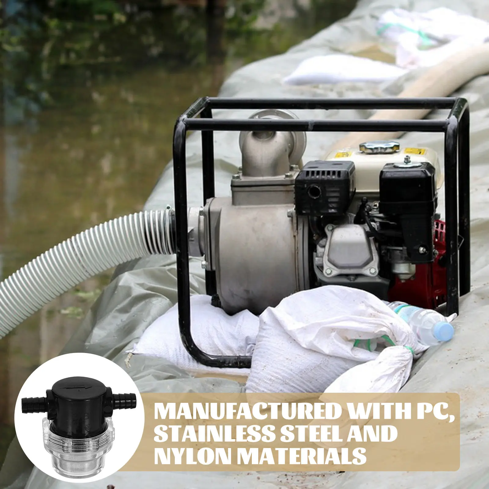 Garden Hose Inlet Filter 10mm Direct Insert Sediment Cleaner for Pipes Pumps Washers High Pressure Hoses Water Gardening