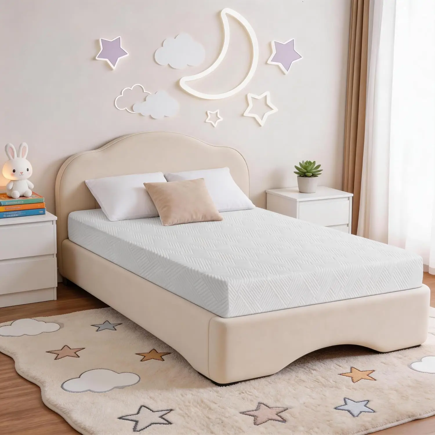 

Firm Mattress, High Density Foam Mattress in a Box for Back Pain Relief, Pressure Relief Cool Sleep, Customized