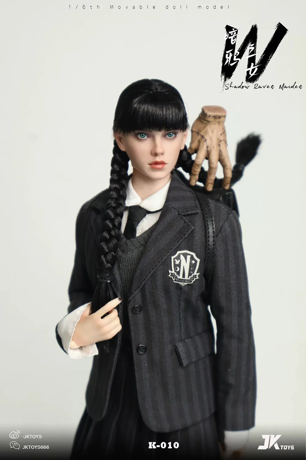 JKTOYS K-010 1/6 Soldier Shadow Girl Movable-Eye Full Set 12'' Action Figure Model Toy In Stock