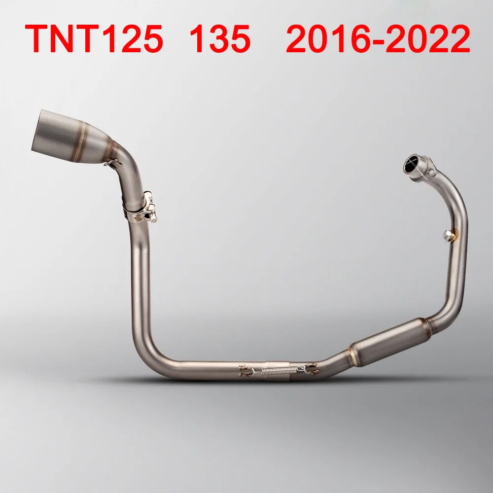 51mm For Benelli TNT125 TNT135 Motorcycle Exhaust Escape Moto Full Systems Front Middle Link Pipe 2016 17 2018 2019 2020 21 2022