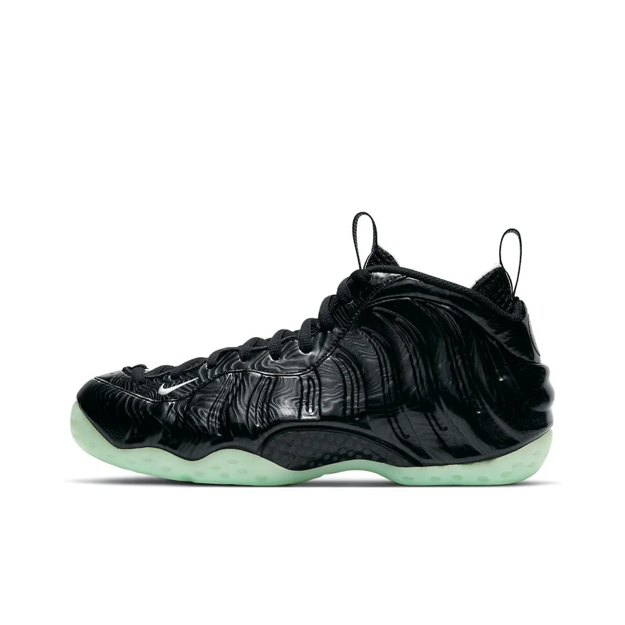 Nike Foamposite One All Star Mid top Air Zoom Basketball Shoes Men's Black Green 2021 Edition CV1766-001