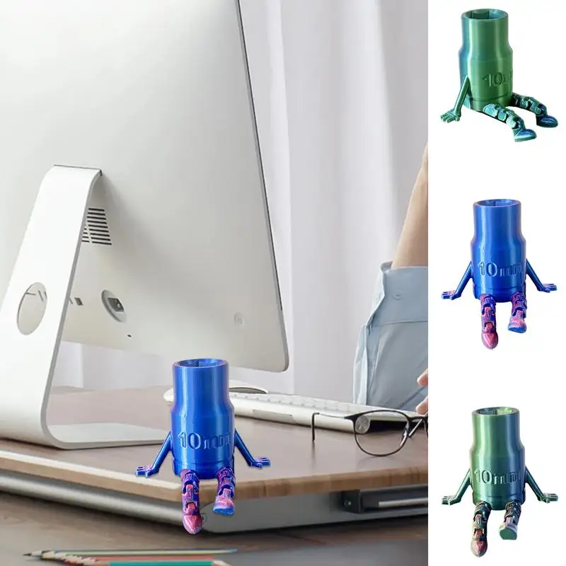 Socket With Articulated Legs 3D Printed Socket-Inspired Figurines Fun Novelty Display Toy Socket-Inspired Figurines Desk Home