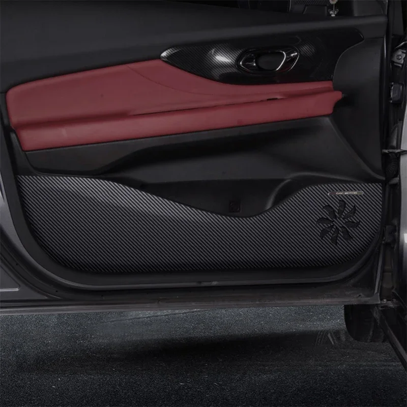

For Trumpchi GAC EMPOW Dodge Attitude 2023-2026 PU Leather Car Door Anti Kick Pad Protection Stickers Cover Protector Trim Film