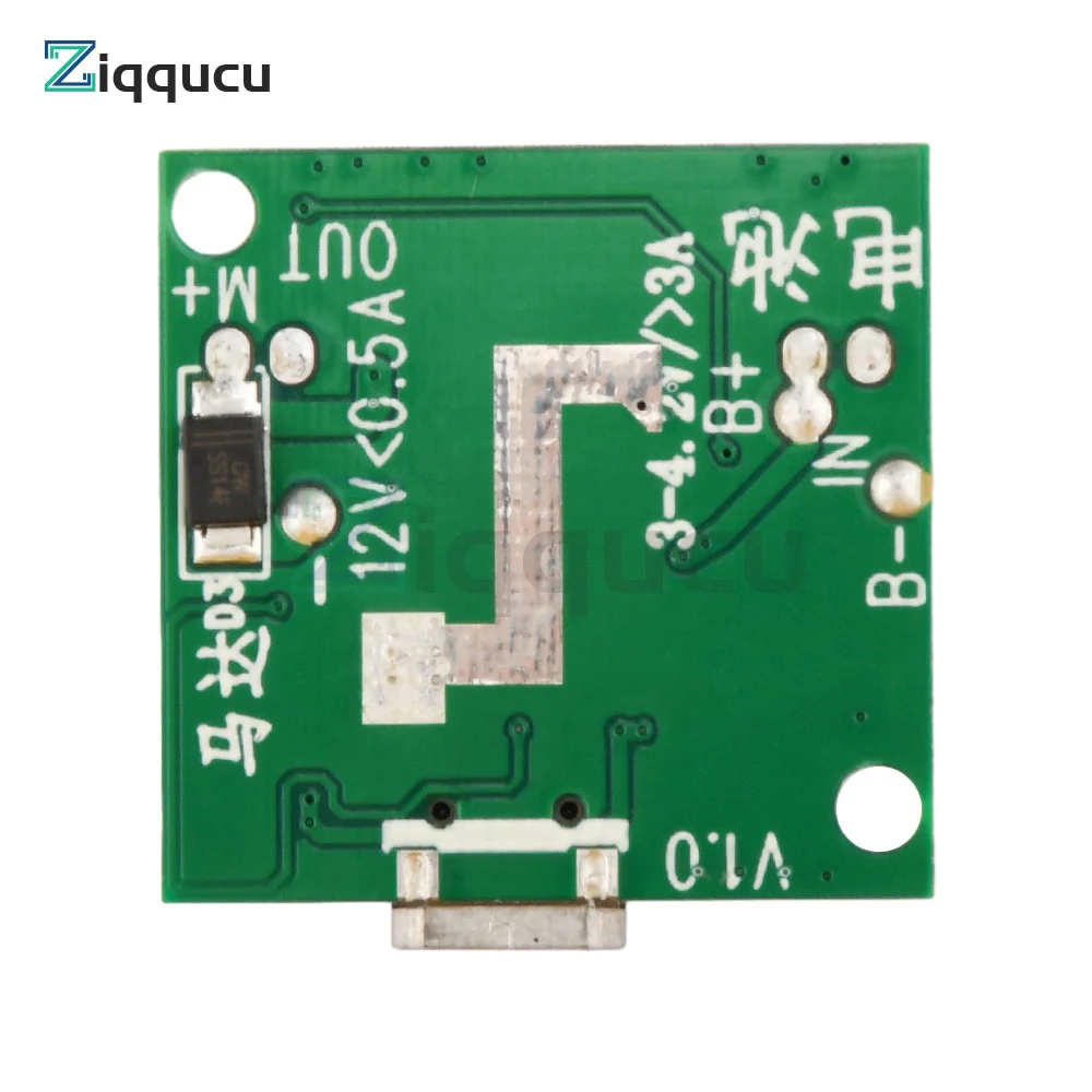 USB Small Fan Circuit Board 3.7V Battery Charger Module DC UPS with Adjustable Step-up Boost Output 5V 7V 9V 12V