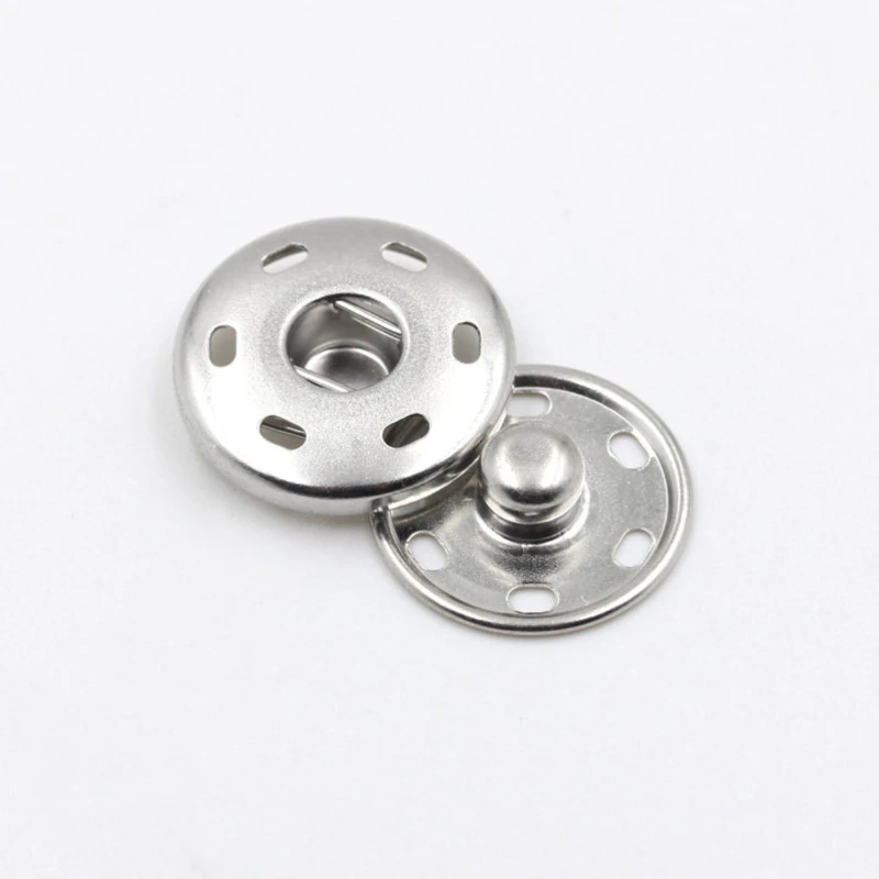 10Sets 15mm Metall Aufnäher Druckknöpfe Schwarz Silber Farbe DIY Nähen Kleidung Druckknopf Knöpfe Handwerk Druckknöpfe Knopf – Detail 4