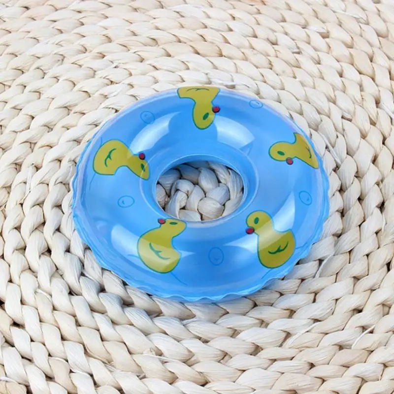 Kids Mini Donuts Swim Ring Bath Toy Summer Fun Swimming Pool Accessory Float Ring Toys For Rubber Ducks Doll Inflatable Bath Toy