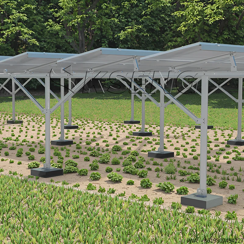 Efficient Energy Generation Solar Power Plant Bracket Carbon Steel Farm Mounting Solar System for Ground Installation