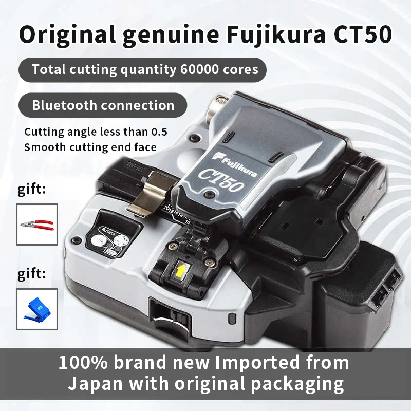 Original Fujikura CT50 High Precision Optical Fiber Cleaver With Automatic Return Blade Made in Japan