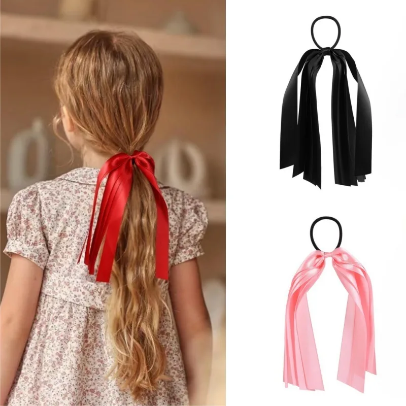 

New Silk Bow Elegant Hairtie Fashion Children Hairband Hair Accessories Mother Baby Clip