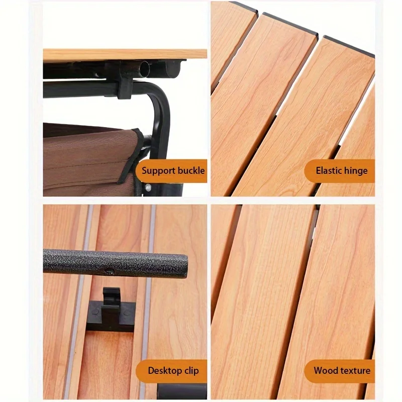 سطح الطاولة للمقطورة، عربة التخييم، طاولة غطاء عربة قابلة للطي، مناسبة للنزهة والتخييم في الهواء الطلق #4