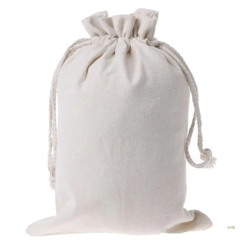 41XB Cotton Stuff Storage Bag Drawstring Laundry Clothes Finishing Luggage Bags