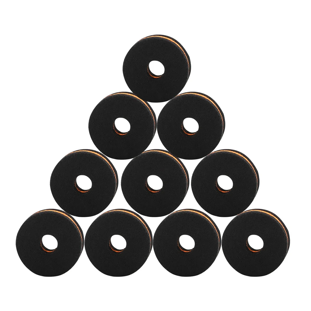 

10 Pcs Cymbal Hair Pad Drum Kit Accessories Felt Pads Useful Cymbla Gadgets Accessory