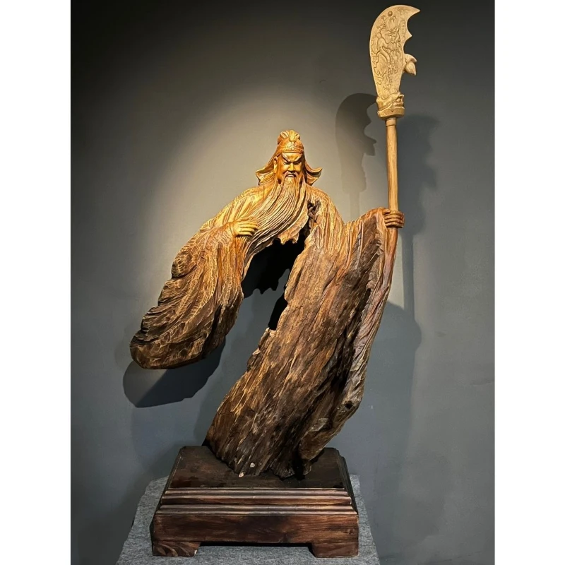 

The God of Fortune Guan Gong statue is dedicated to the lucky ornament