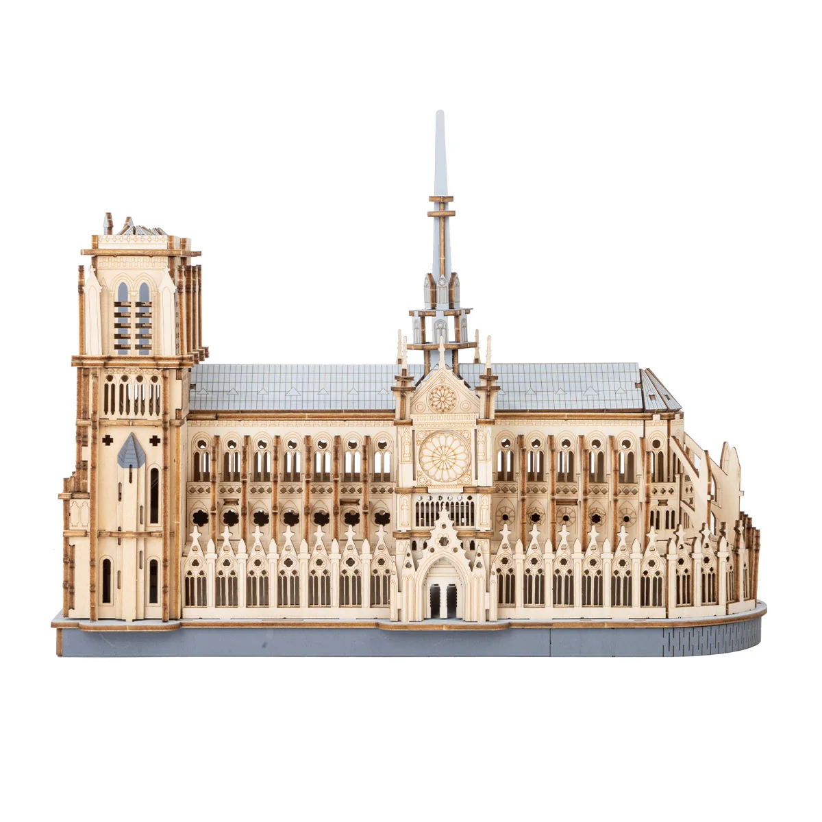Robotime Katedra w Paryżu Puzzle 3D Drewniane Duma Wyświetlania Skala Laserowo Cięty Drewniany Model Zestaw Prezent dla Miłośników Architektury Dzieci Dorosłych