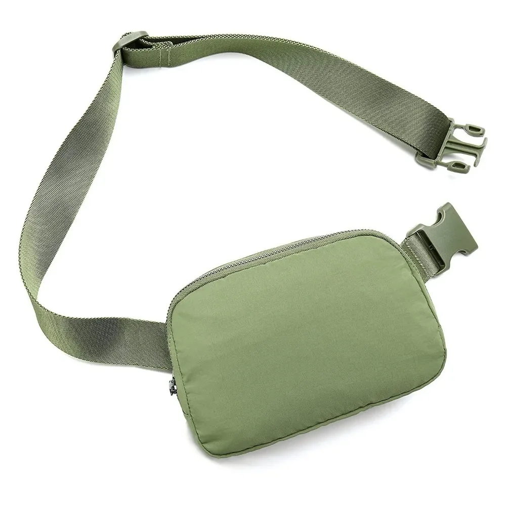 Marsupio in Nylon impermeabile per donna/uomo marsupio portatile borsa pettorale per sport all'aria aperta borse da corsa diagonali alla moda versatili