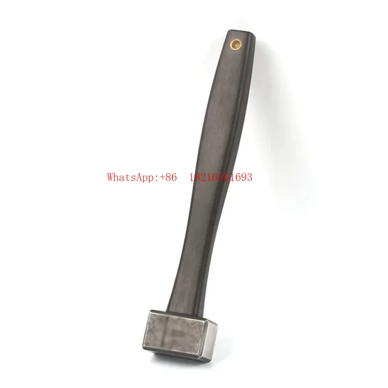 2026NEW  MINI 29x25MM Square Hammer CNC Chamfered Blackened Stonewashed With Ebony Handle 280G 440C Steel Hammer Hardness HRC57