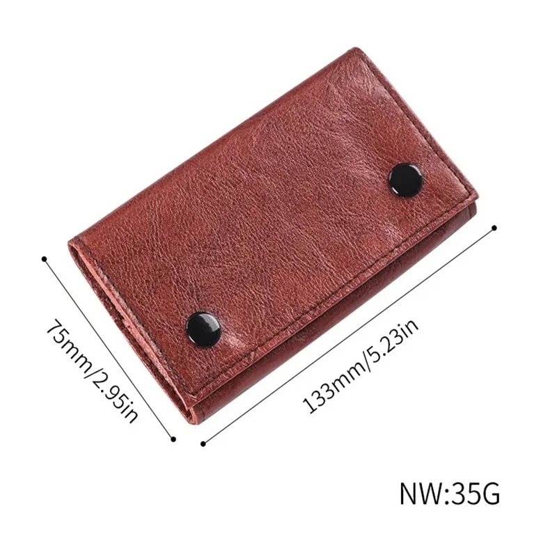 PU Leather Tobacco Pouch Bag Case Wallet Bag Portable Smoking Pipe Cigarette Rolling Papers Storage Bag Tobacco Herb Case Pouch