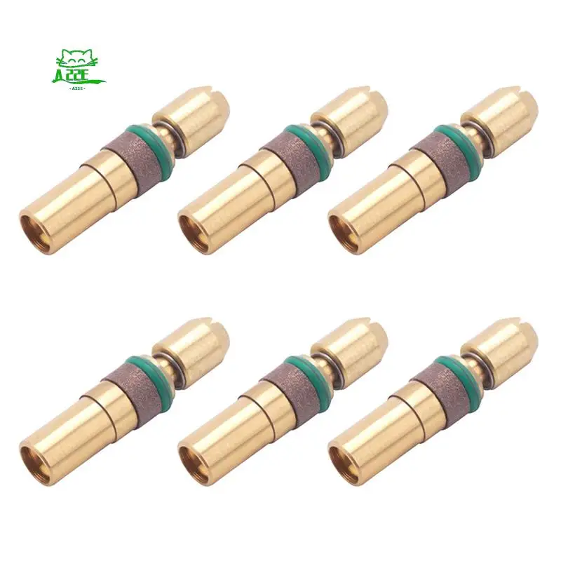 Tête de Piston à trois étages en cuivre haute pression, pour pièces de Piston de pompe haute pression de 6Mm 30Mpa, A22E-6Pcs