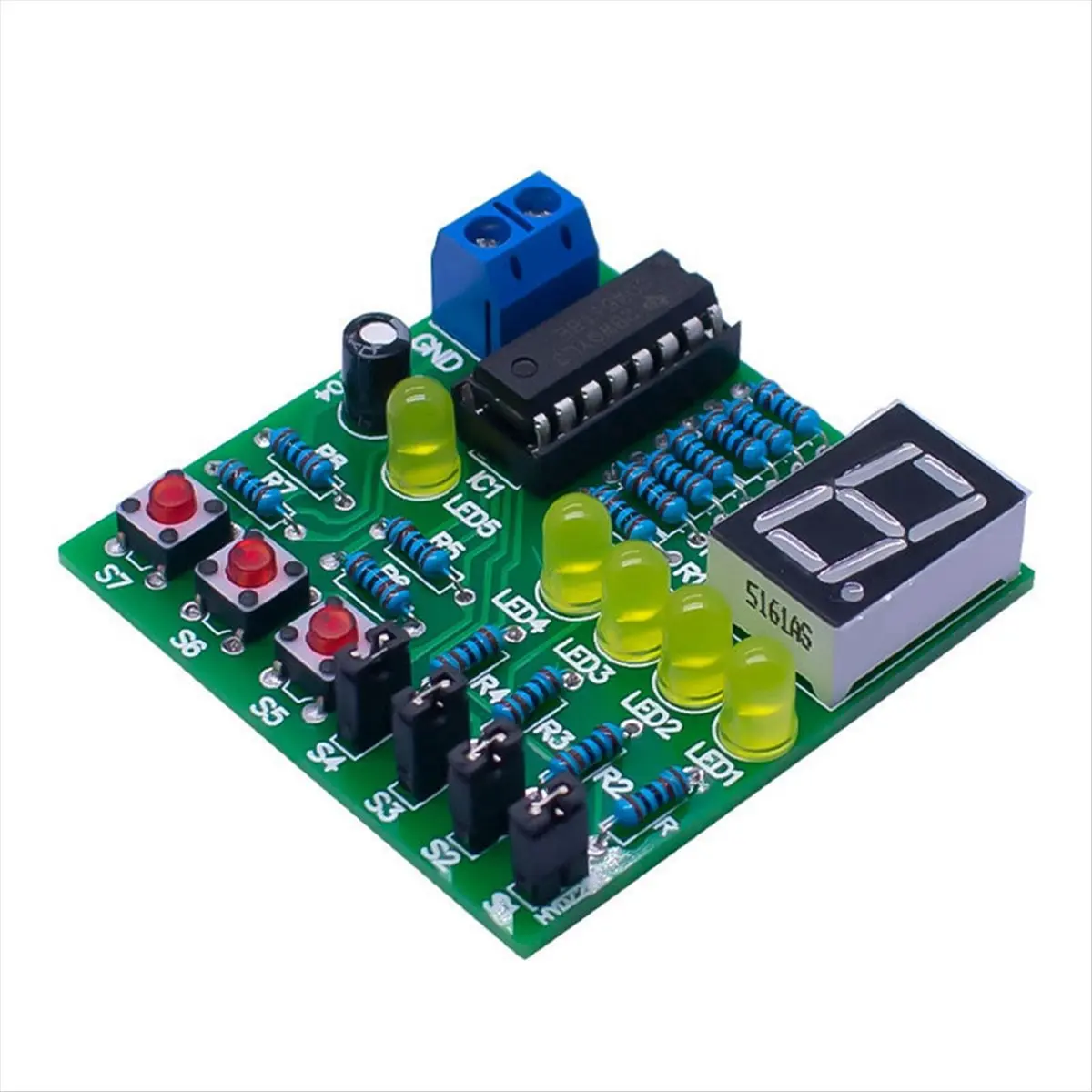 SWXF Decoding Display Electronic Manufacturing Loose Parts Training and Teaching Kit DIY Welding Matching Skills Simulation