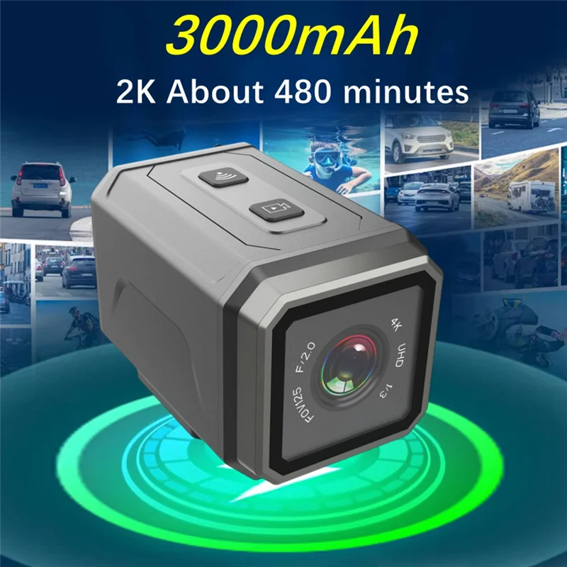 BTLIFE-Video Recorder Wearable Mini 4K Ultra HD Wifi Outdoor Sports Camera Motorcycle Bicycle Riding Cam