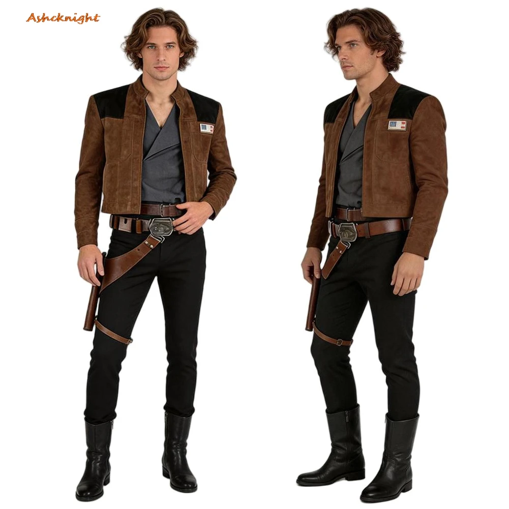 

Movie Space Battle Cosplay Han Cosplay Solo Top Pants Clothes Party Disguise Roleplay Outfits Suit Halloween Costume Carnival