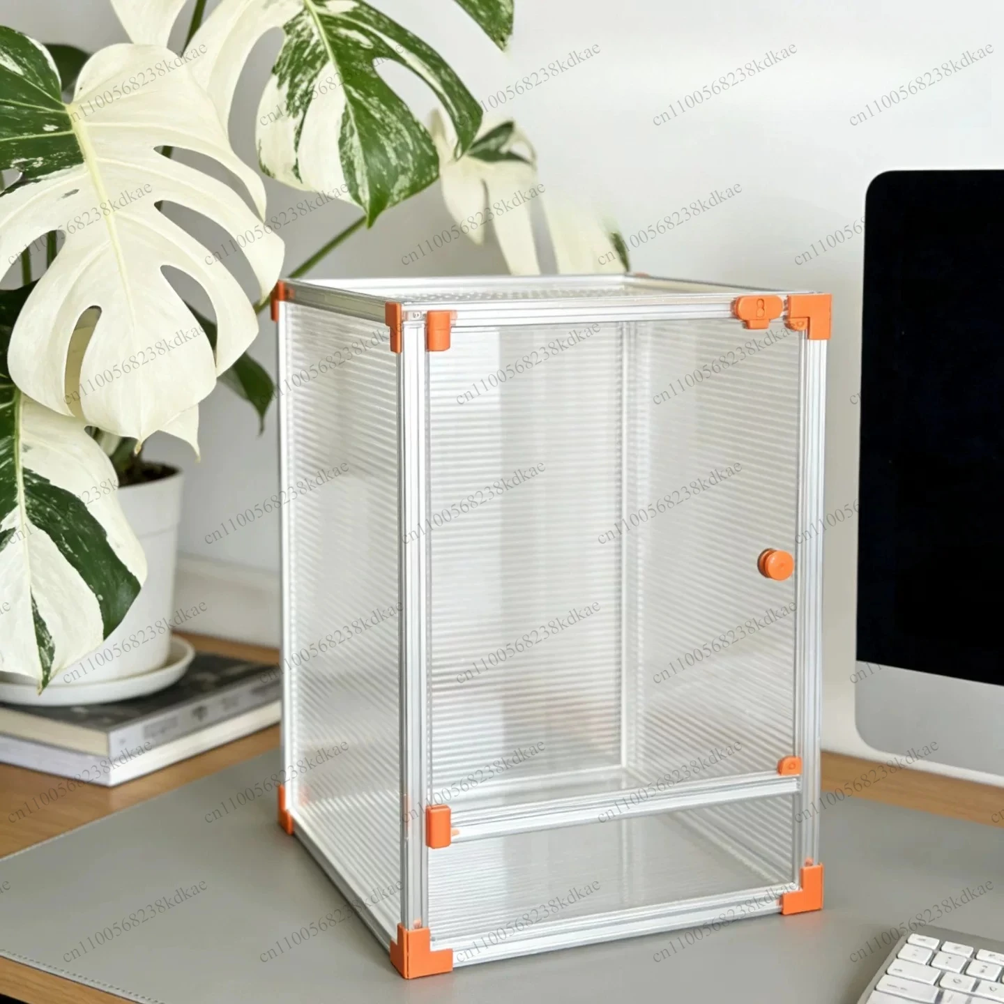 30*30*40 Aluminum Reptile Climbing Breeding Box Pet Landscape Terrarium For Amphibian Small Insect Reptile Feeding Habitat
