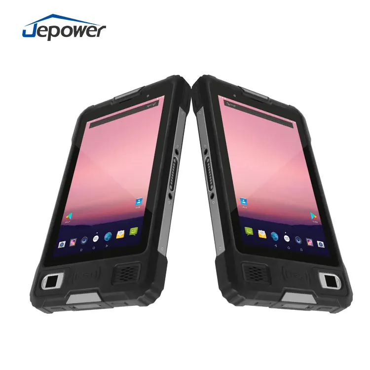 Tablet Industrial Portátil de 8 Polegadas com Android, Leitor Biométrico de Impressão Digital e RFID, com Altas Medidas de Segurança