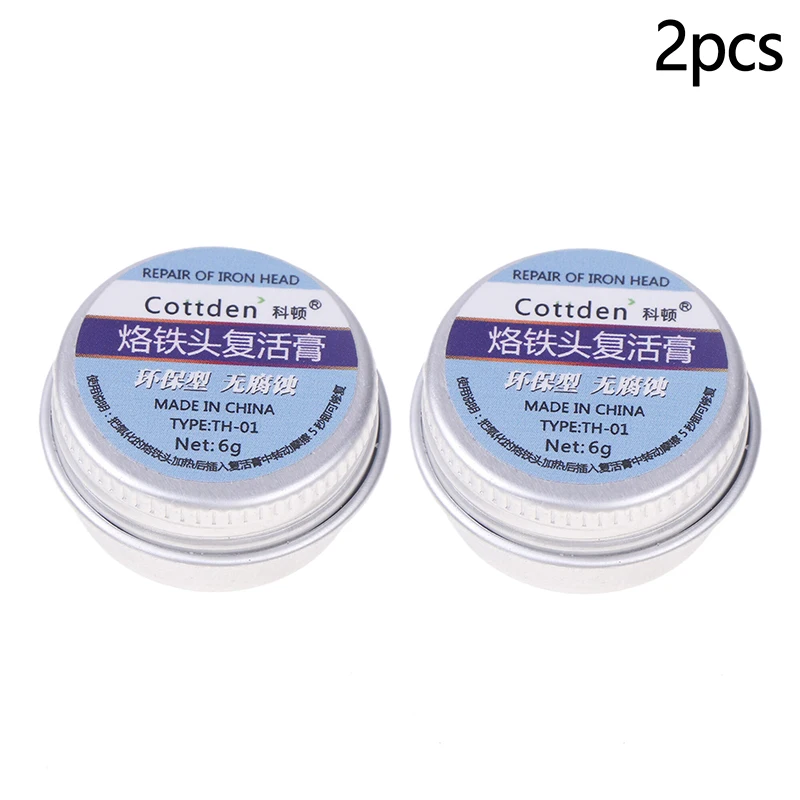 2/1Pcs 6g Lötkolben Spitze Tinner Aktivator Spitze Reiniger Entferner Auffrischung Nicht-stick Zinn Solder creme Sauber Paste