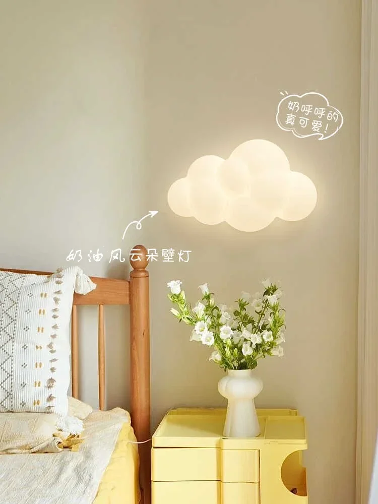 

Cloud living room background wall light cream wind eye protection corridor aisle light