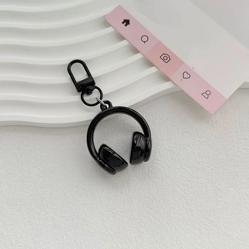 

1PC Cute Creative 3D Earphones Pendant Keychain Mobile Phone Chain Earphone Charm Backpack Hanging Decoration Accessories Gifts