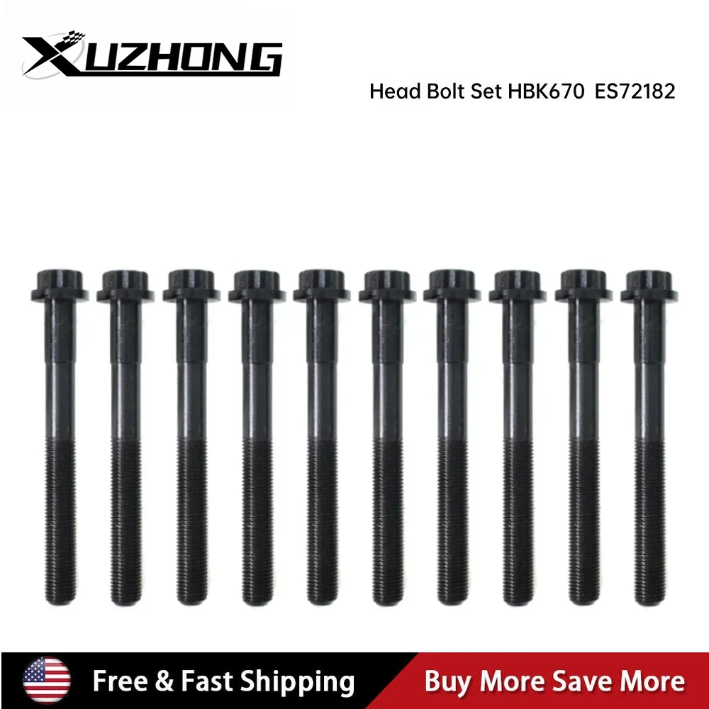 

HBK670 ES72182 220-1043 10 шт. болты головки блока цилиндров для 1994-1997 TOYOTA PREVIA SUPERCHARGED 2.4L DOHC L4 16V 2TZFZE LN-1040